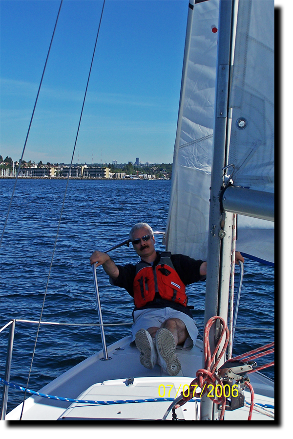 Mike on Bow Pulpit